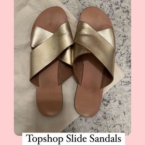 Topshop Gold Sandals